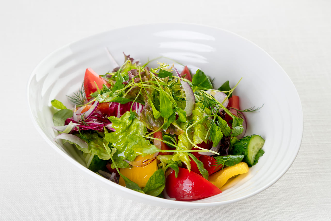 Домашний овощной салат